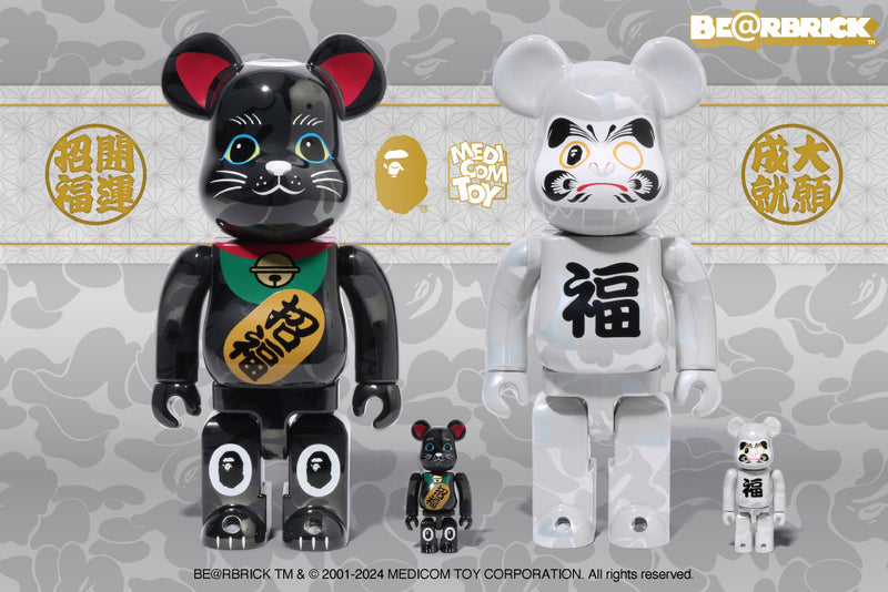 BE@RBRICK MANEKINEKO DARUMA SET