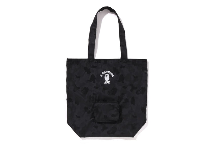 ABC CAMO POLYESTER JACQUARD PACKABLE TOTE BAG