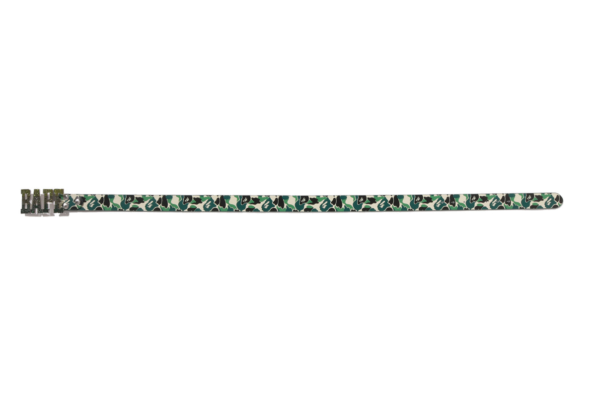 ABC CAMO BAPE LEATHER BELT