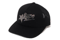 CRYSTAL STONE BAPE STA LOGO MESH CAP