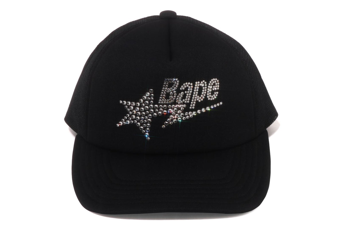 CRYSTAL STONE BAPE STA LOGO MESH CAP