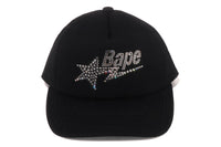 CRYSTAL STONE BAPE STA LOGO MESH CAP