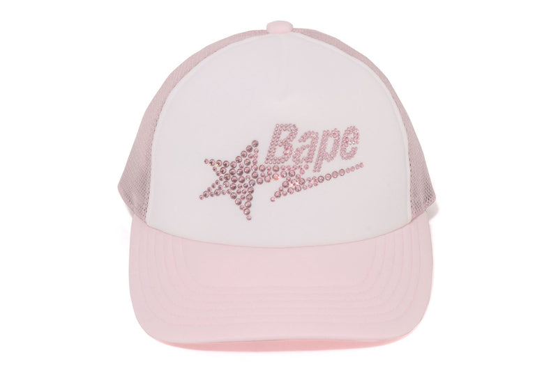 CRYSTAL STONE BAPE STA LOGO MESH CAP