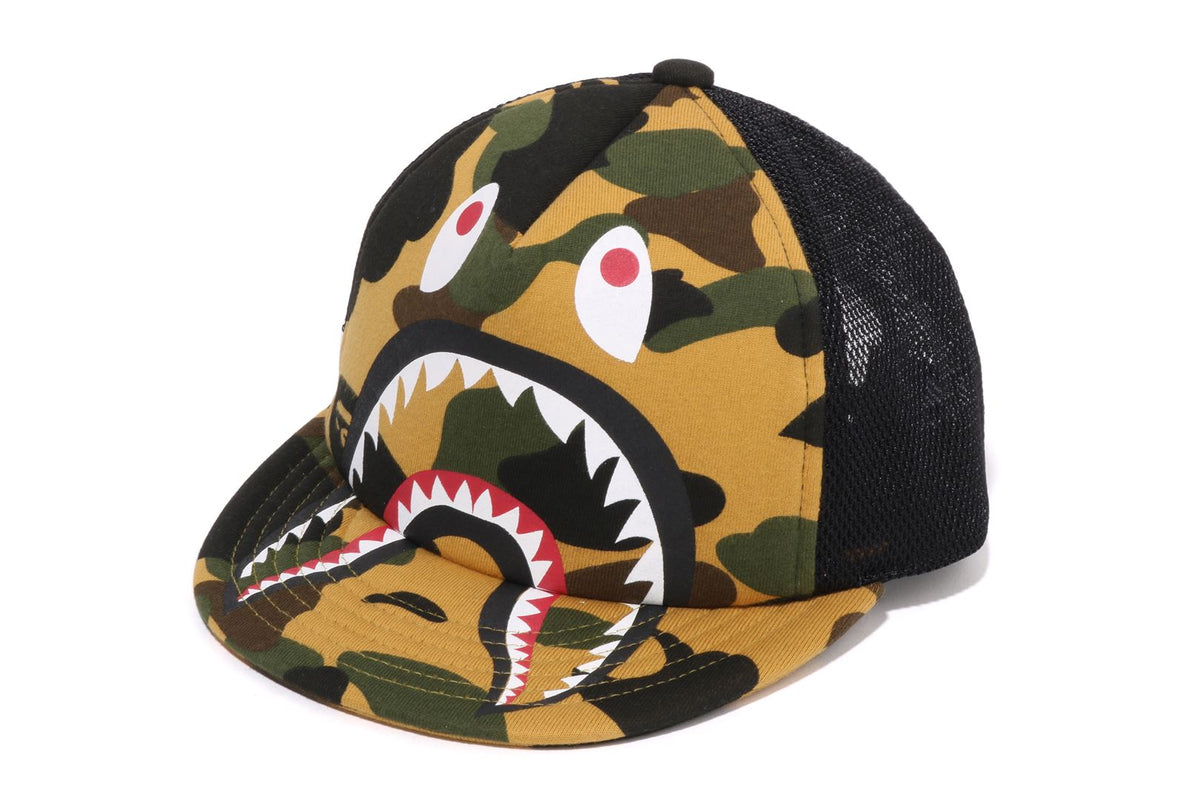 1ST CAMO SHARK MESH CAP KIDS