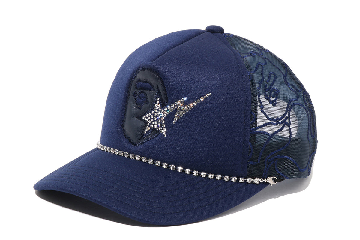 APE HEAD CRYSTAL  MESH CAP