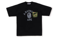 BAPE MENS ABC CAMO COLLEGE POCKET RELAXED T-SHIRT