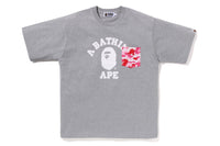 BAPE MENS ABC CAMO COLLEGE POCKET RELAXED T-SHIRT