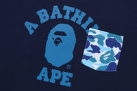 BAPE MENS ABC CAMO COLLEGE POCKET RELAXED T-SHIRT