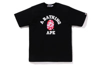 BAPE MENS ABC CAMO COLLEGE ORGANIC COTTON TEE