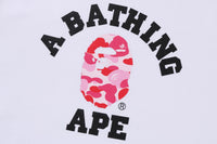 BAPE MENS ABC CAMO COLLEGE ORGANIC COTTON TEE