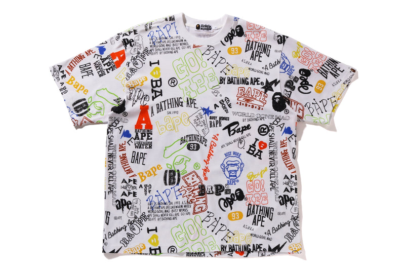 HAND DRAW PATTERN RELAXED FIT TEE