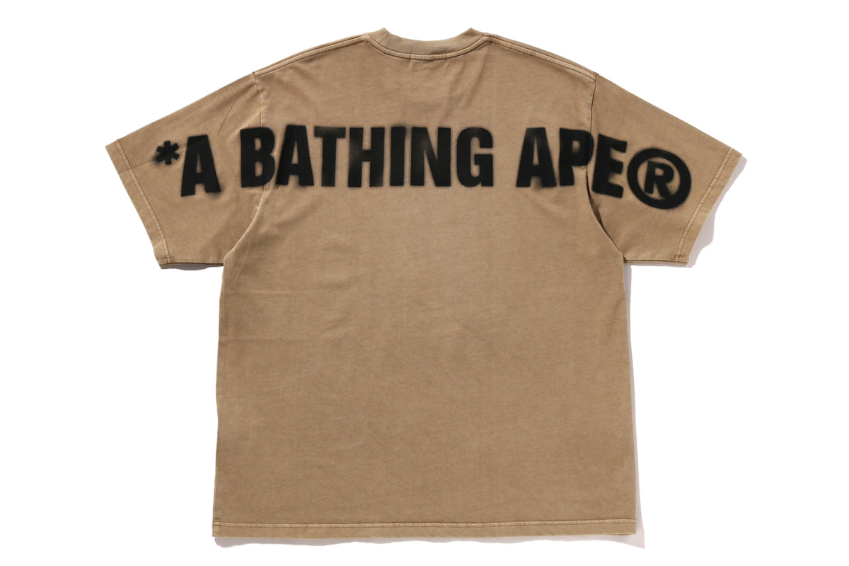 SPRAY APE HEAD GARMENT DYED RELAXED FIT TEE M