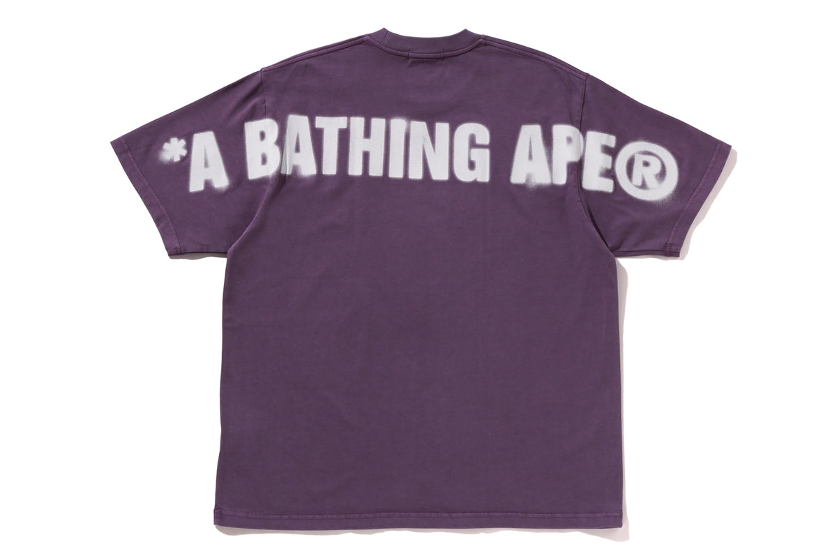 SPRAY APE HEAD GARMENT DYED RELAXED FIT TEE M