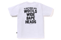 BAPE MENS COTTON PRINTED FLYER PATTERN T-SHIRT