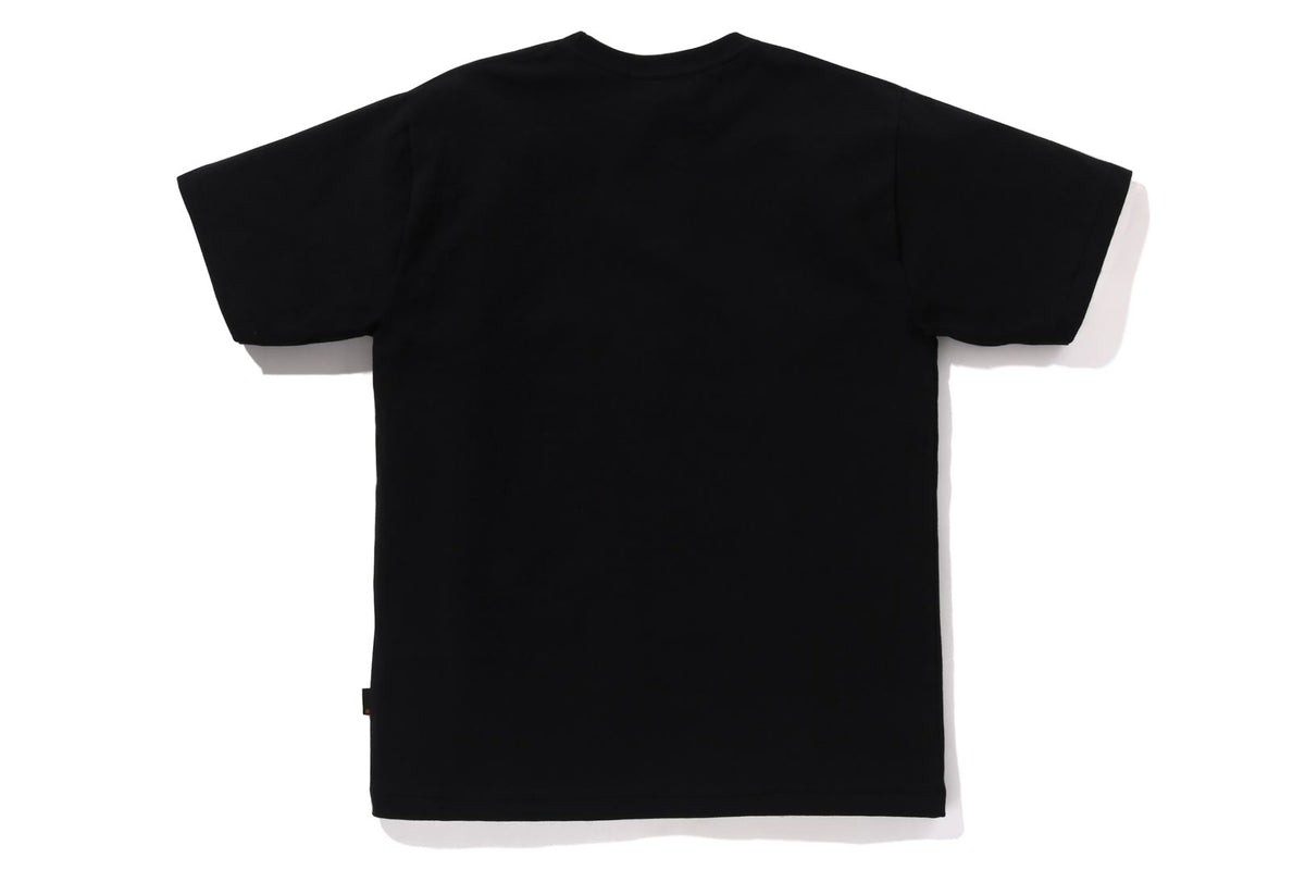 BAPE MENS COTTON PRINTED HEADS FLYER T-SHIRT