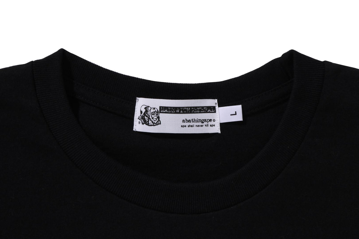BAPE MENS COTTON PRINTED HEADS FLYER T-SHIRT