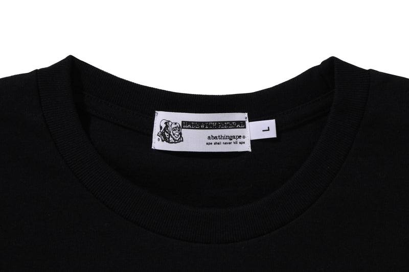 BAPE MENS COTTON PRINTED HEADS FLYER T-SHIRT