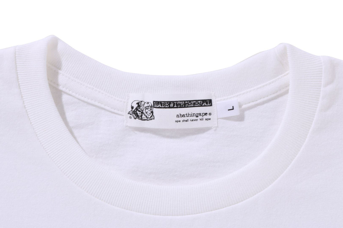 BAPE MENS COTTON PRINTED HEADS FLYER T-SHIRT