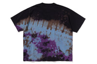 BAPE MENS TIE DYE COLLEGE RELAXED FIT T-SHIRT