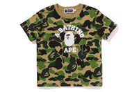 BAPE WOMENS ABC CAMO COLLEGE MINI TEE