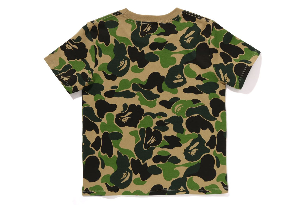 BAPE WOMENS ABC CAMO COLLEGE MINI TEE