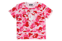 BAPE WOMENS ABC CAMO COLLEGE MINI TEE