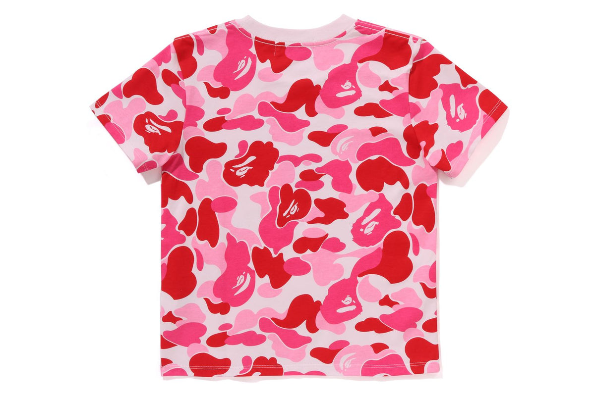 BAPE WOMENS ABC CAMO COLLEGE MINI TEE