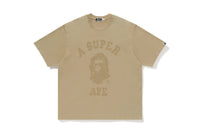 BAPE X KIDSUPER GARMENT DYE COLLEGE LOGO TEE