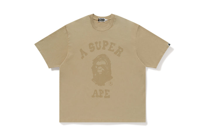 BAPE X KIDSUPER GARMENT DYE COLLEGE LOGO TEE