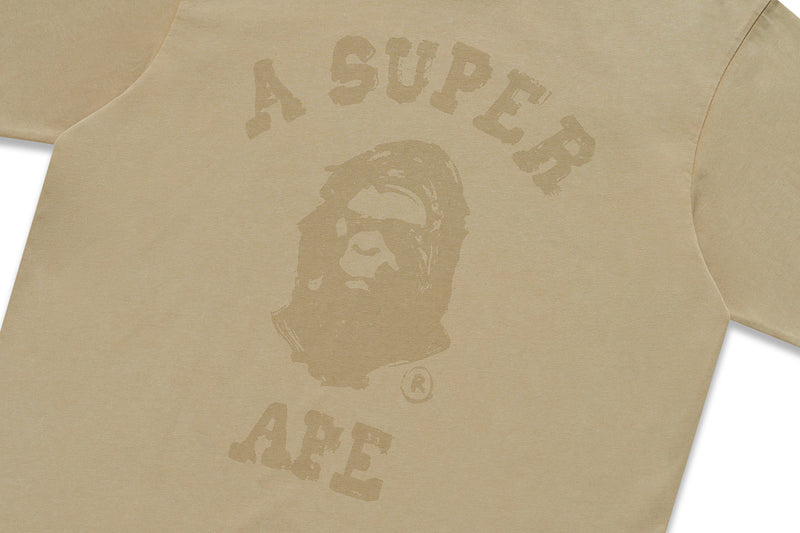 BAPE X KIDSUPER GARMENT DYE COLLEGE LOGO TEE