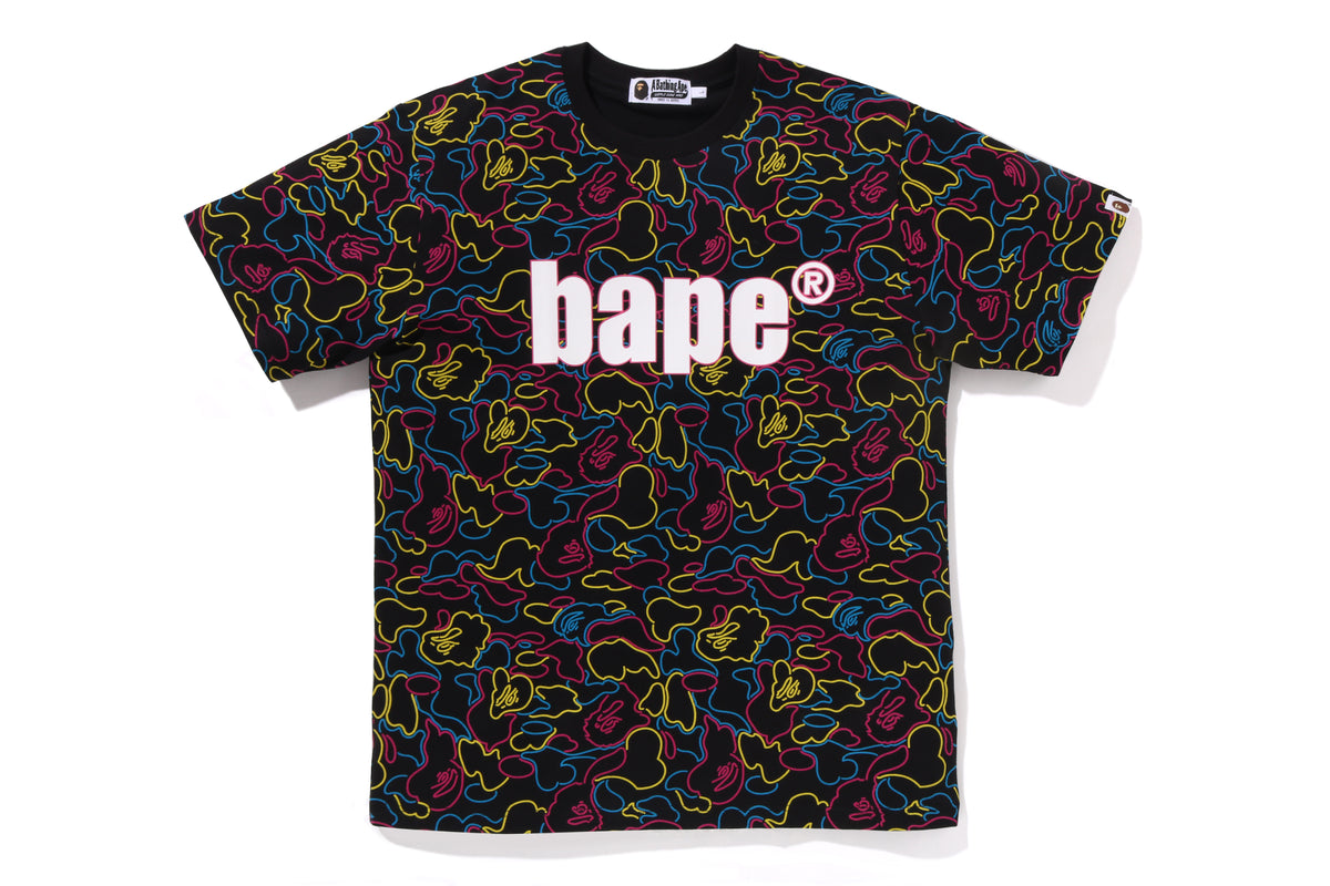 NEON CAMO BAPE TEE M