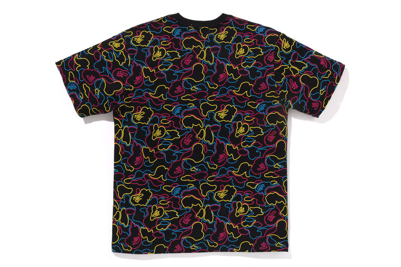 NEON CAMO BAPE TEE M