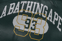 BAPE MENS LINE CAMO MULTI LOGO RELAXED FIT FOOTBALL JERSEY