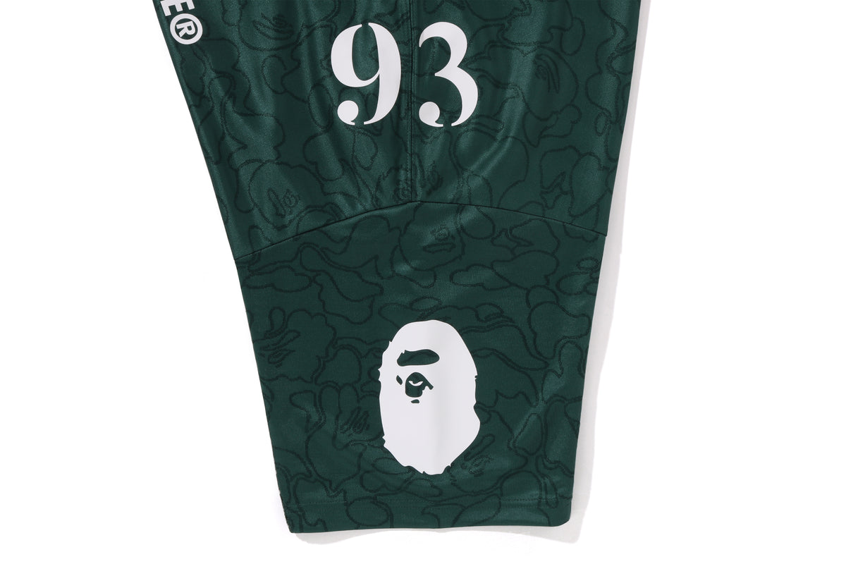 BAPE MENS LINE CAMO MULTI LOGO RELAXED FIT FOOTBALL JERSEY