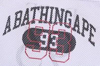 BAPE MENS LINE CAMO MULTI LOGO RELAXED FIT FOOTBALL JERSEY