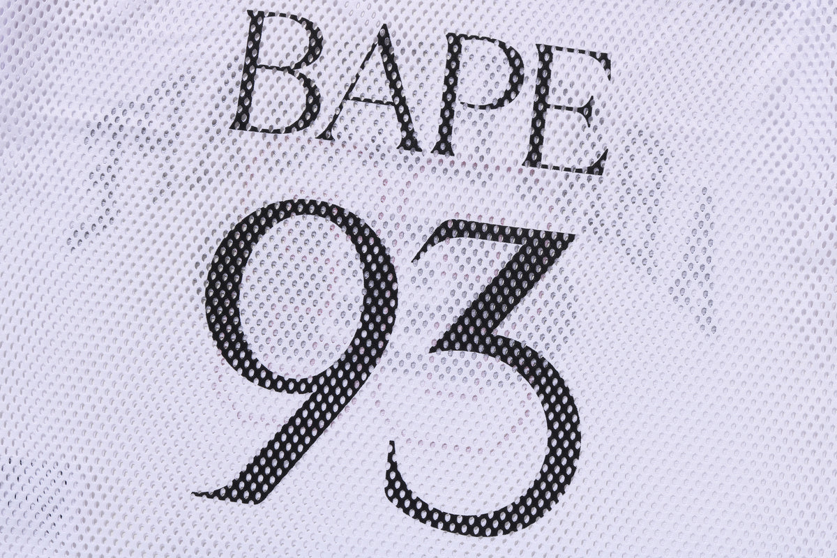 BAPE MENS LINE CAMO MULTI LOGO RELAXED FIT FOOTBALL JERSEY