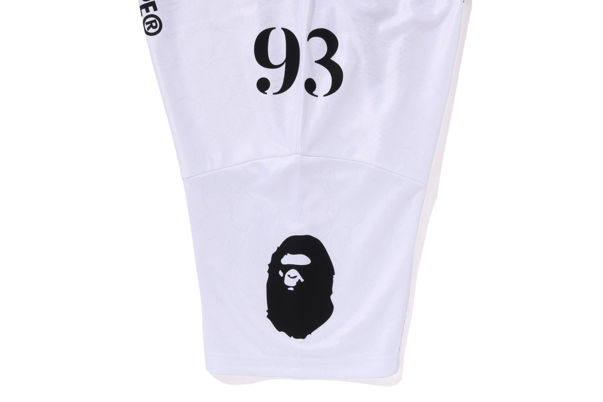 BAPE MENS LINE CAMO MULTI LOGO RELAXED FIT FOOTBALL JERSEY