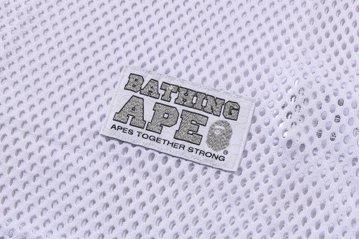 BAPE MENS LINE CAMO MULTI LOGO RELAXED FIT FOOTBALL JERSEY