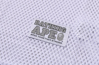 BAPE MENS LINE CAMO MULTI LOGO RELAXED FIT FOOTBALL JERSEY