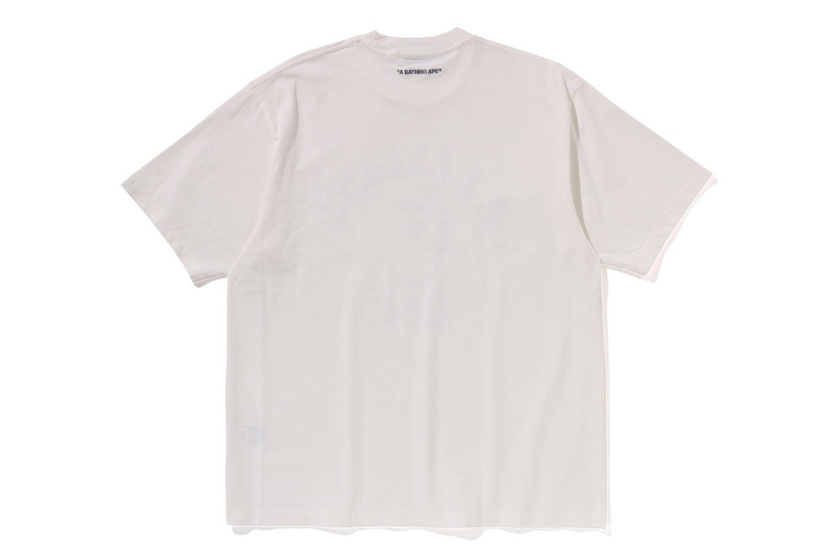 GARMENT DYE SPRAY PRINT COLLEGE RELAXED FIT TEE
