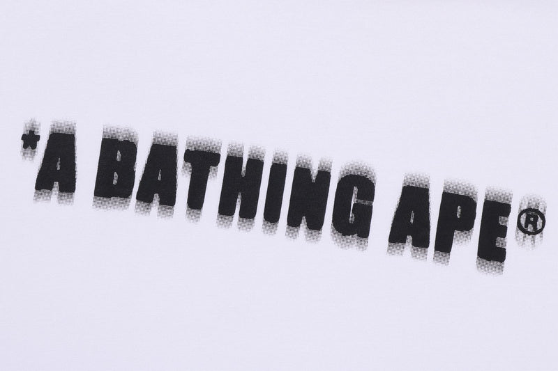 SPRAY PRINT BATHING APE LOGO RELAXED FIT TEE MENS