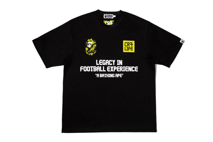 BAPE X CR7 LIFE MULTI LOGO POLY RELAXED FIT JERSEY
