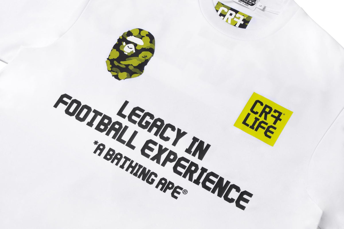 BAPE X CR7 LIFE MULTI LOGO POLY RELAXED FIT JERSEY