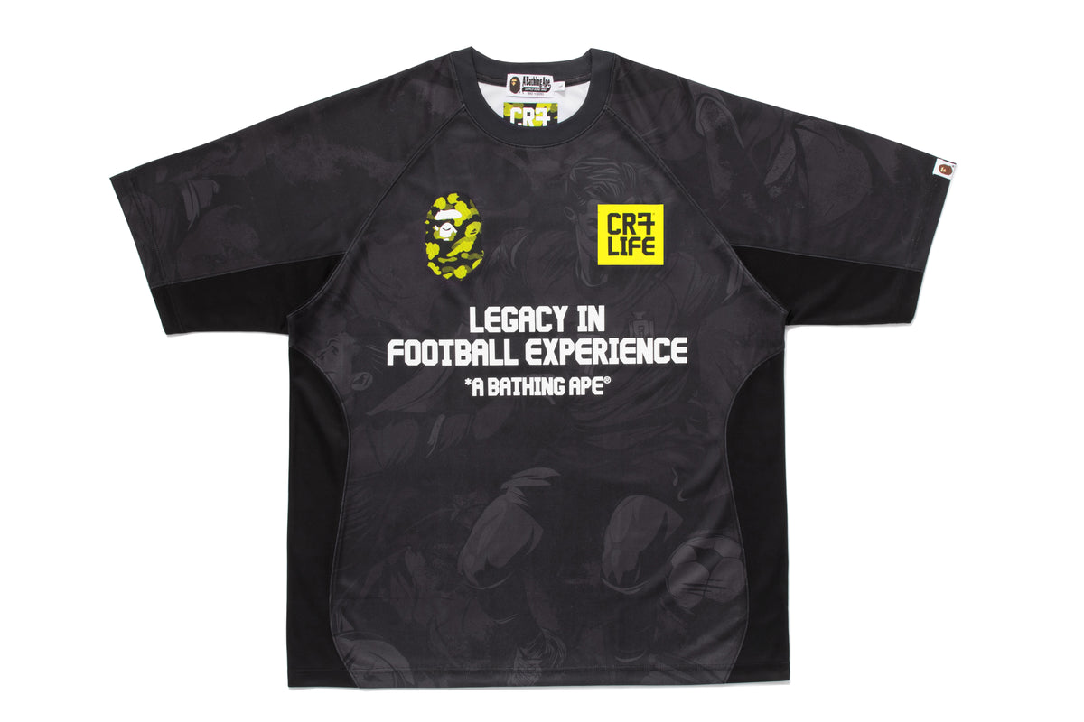 BAPE X CR7 LIFE ALL OVER PRINT MULTI LOGO RELAXED FIT JERSEY