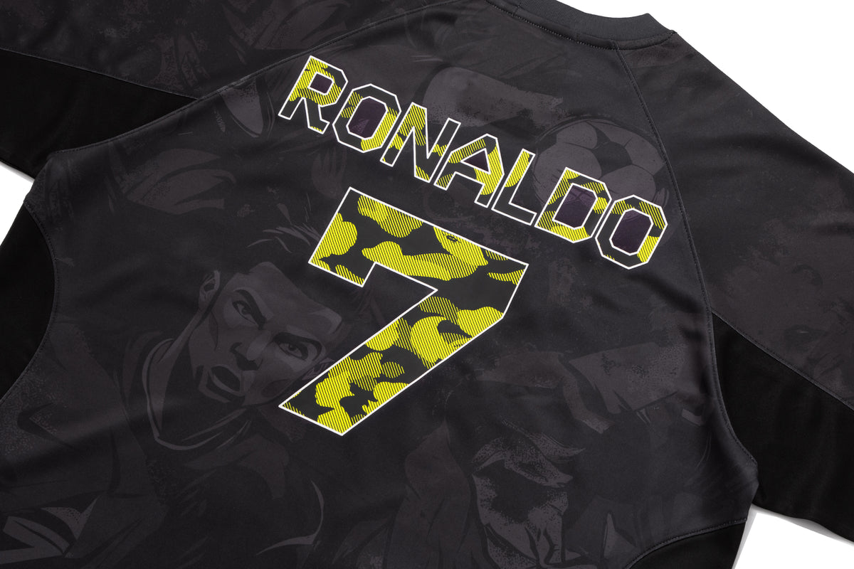BAPE X CR7 LIFE ALL OVER PRINT MULTI LOGO RELAXED FIT JERSEY