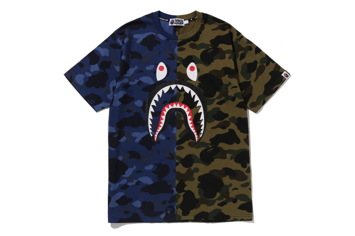 SPLIT CAMO SHARK TEE