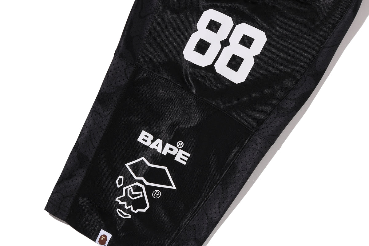 SOLID CAMO MULTI LOGO RELAXED FIT FOOTBALL JERSEY TEE