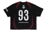 HEAVY WASH HAND DRAW FOOTBALL MULTI LOGO RELAXED FIT TEE