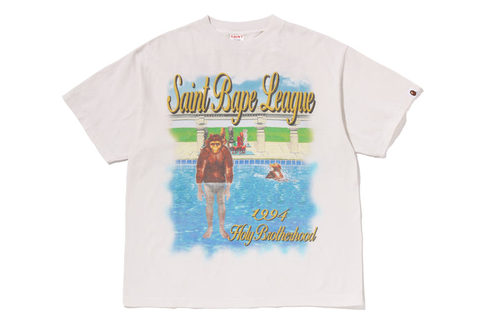 BAPE X SAINT MXXXXXX LEAGUE TEE