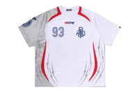 APA FRAME PATTERN MULTI LOGO RELAXED FIT FOOTBALL JERSEY